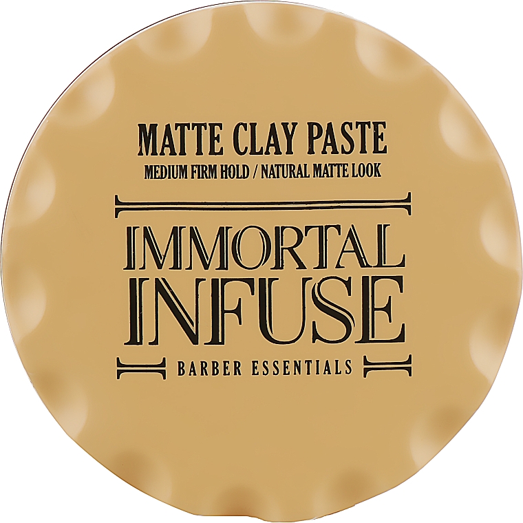 Matująca pasta do stylizacji włosów - Immortal Infuse Matte Clay Paste — Zdjęcie N1