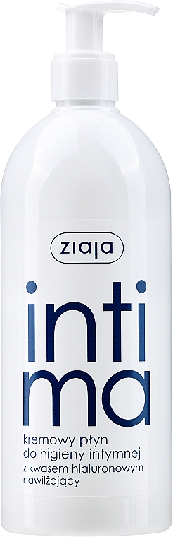 Kremowy płyn do higieny intymnej z kwasem hialuronowym - Ziaja Intima — Zdjęcie N3