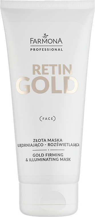 Złota maska ujędrniająco-rozświetlająca - Farmona Professional Retin Gold — Zdjęcie N1