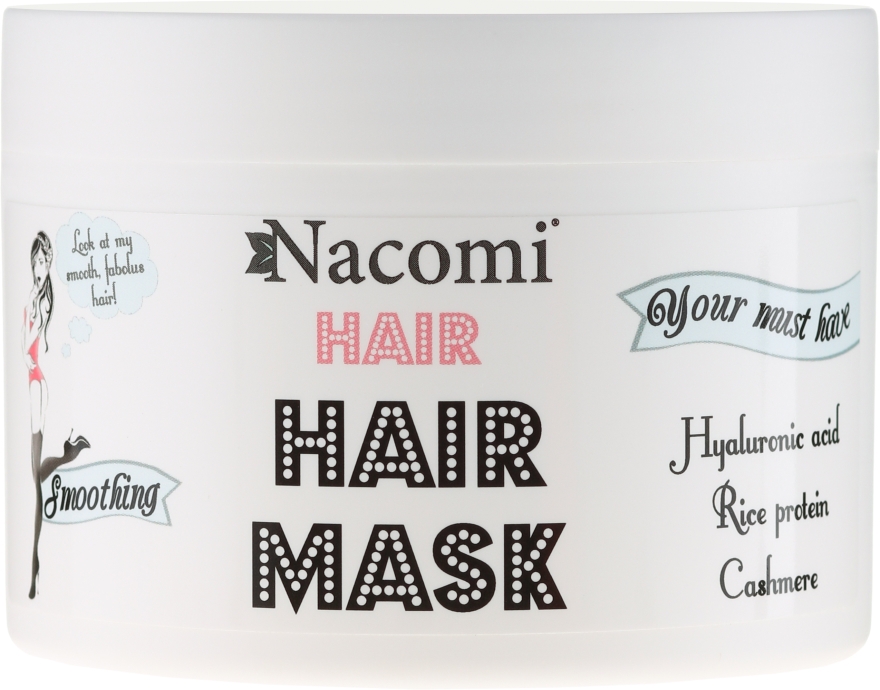 Wygładzająco-nawilżająca maska do włosów - Nacomi — Zdjęcie N1