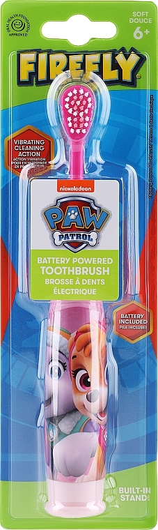 Elektryczna szczoteczka do zębów dla dzieci, miękka, różowa - Firefly Paw Patrol Electric Toothbrush Soft Pink — Zdjęcie N1