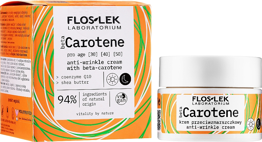 Krem przeciwzmarszczkowy z beta-karotenem - Floslek Beta Carotene Cream — Zdjęcie N2
