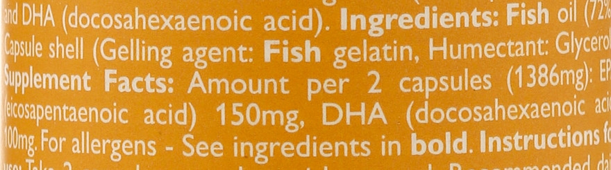 Suplement diety z olejem rybnym - Oriflame Wellness Omega-3 — Zdjęcie N4