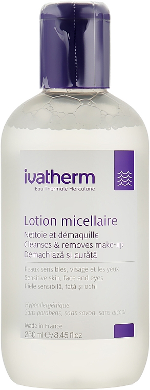 Płyn micelarny do skóry wrażliwej - Ivatherm Micellar Lotion Cleanses&removes Make-up — Zdjęcie N2