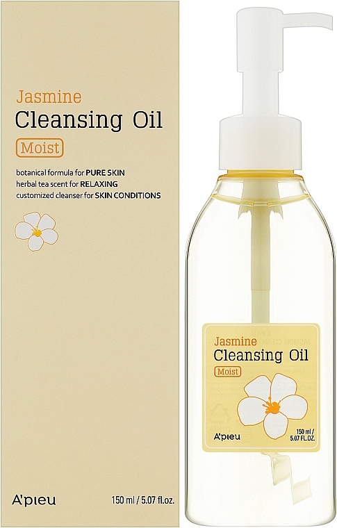 Nawilżający olejek do mycia twarzy - A'pieu Jasmine Cleansing Oil — Zdjęcie N2