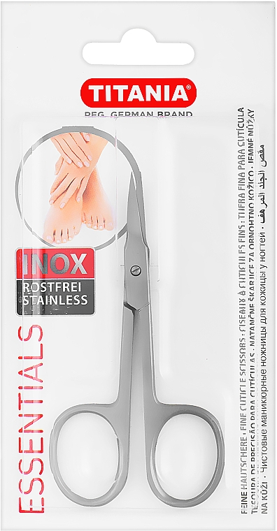 Nożyczki do manicure do usuwania skórek - Titania Inox