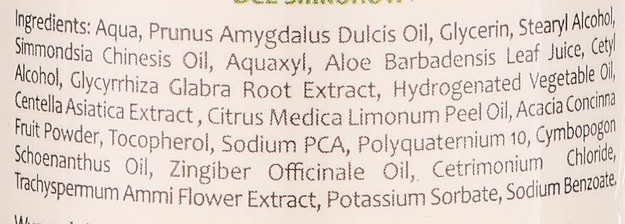 Ajurwedyjska odżywka do włosów Imbir i trawa cytrynowa - Orientana — Zdjęcie N3