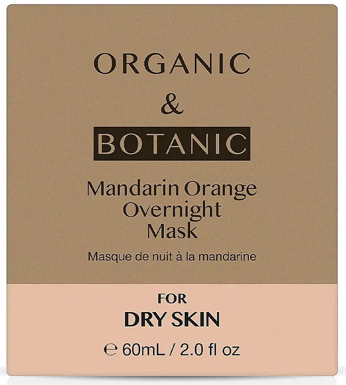 Maska na noc do skóry suchej - Organic & Botanic Mandarin Orange Overnight Mask — Zdjęcie N3