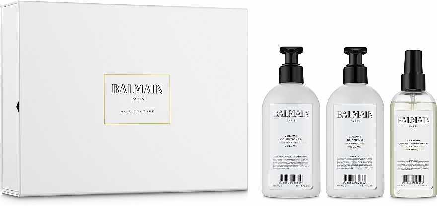 Zestaw do pielęgnacji włosów - Balmain Paris Hair Couture Volume Care Set (shm 300 ml + cond 300 ml + spray 200 ml) — Zdjęcie N1