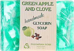 Kup Ręcznie robione mydło glicerynowe w kostce Zielone jabłko i goździk - Bulgarian Rose Green Apple & Clove Soap