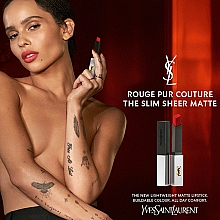 Matowa szminka do ust - Yves Saint Laurent Rouge Pur Couture The Slim Sheer Matte Lipstick — Zdjęcie N4