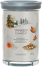 Świeca zapachowa w szklance Woodland Weekend Memories, 2 knoty - Yankee Candle Singnature  — Zdjęcie N1