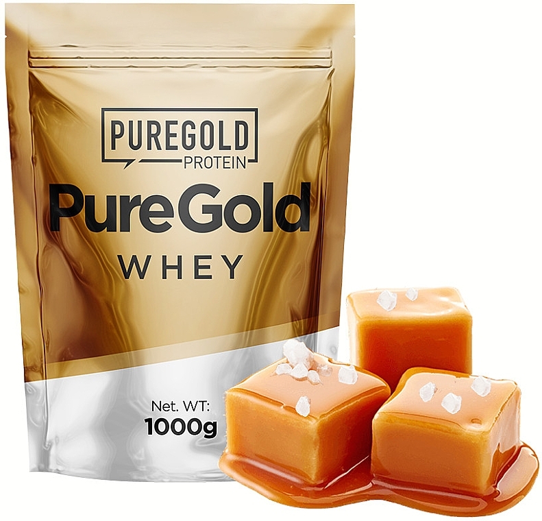 Białko o smaku solonego karmelu - Pure Gold Whey Protein Salted Caramel — Zdjęcie N1