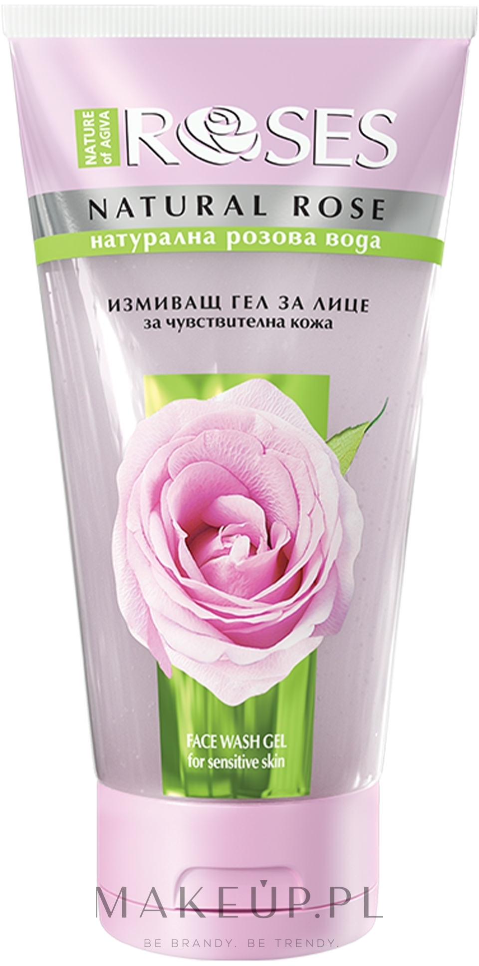Żel do mycia twarzy do skóry wrażliwej Róża - Nature of Agiva Roses — Zdjęcie 150 ml