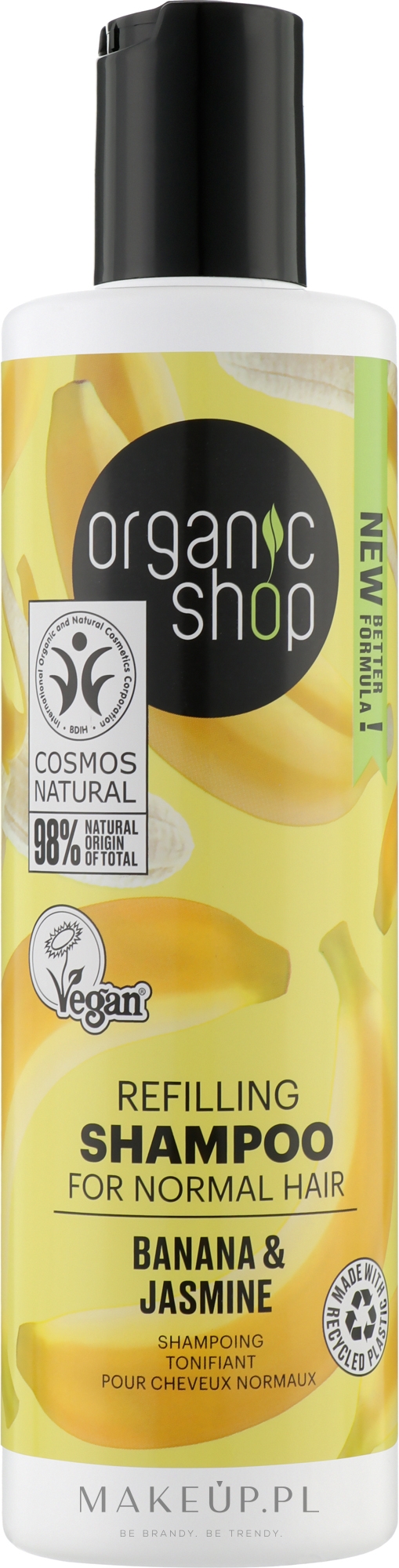 Szampon do włosów Banan i jaśmin - Organic Shop Shampoo — Zdjęcie 280 ml