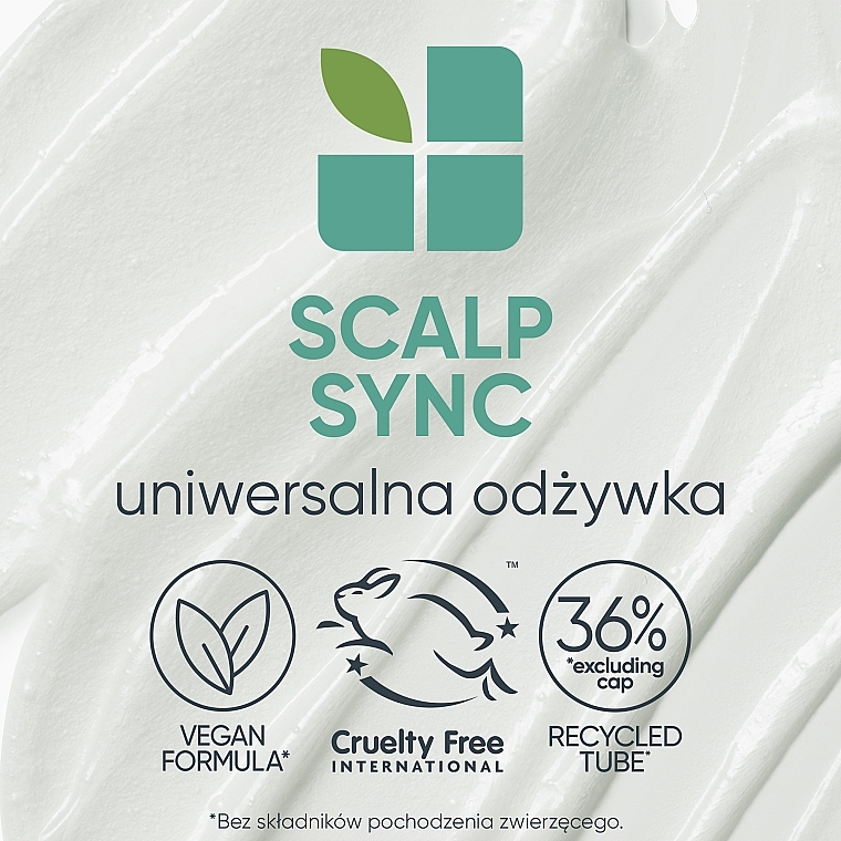 Uniwersalna odżywka do wszystkich rodzajów skóry głowy i włosów - Biolage Scalp Sync Universal Conditioner — Zdjęcie N5