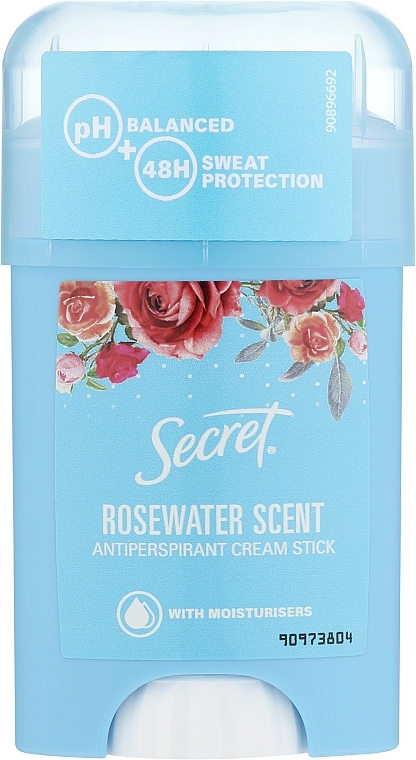 Kremowy antyperspirant w sztyfcie Woda różana - Secret Antiperspirant Cream Stick Rosewater Scent