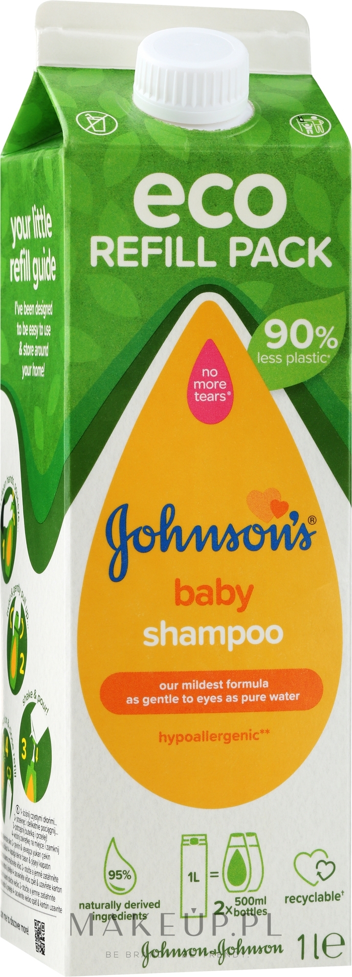 Szampon dla dzieci (uzupełnienie) - Johnson’s® Baby Gold Refill — Zdjęcie 1000 ml