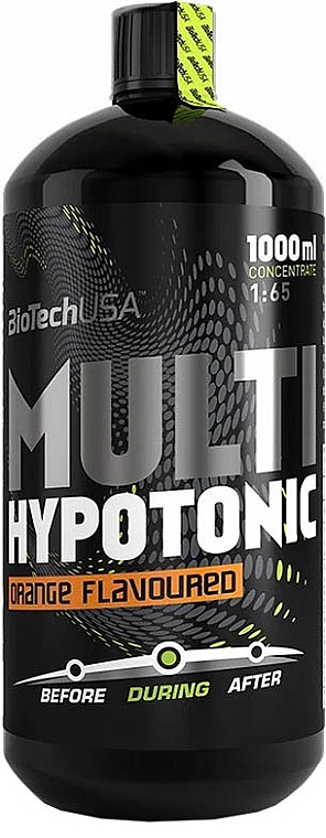 Suplement diety w płynie Isotonic o smaku pomarańczowym - Multi Hypotonic Drink BiotechUSA — Zdjęcie N1