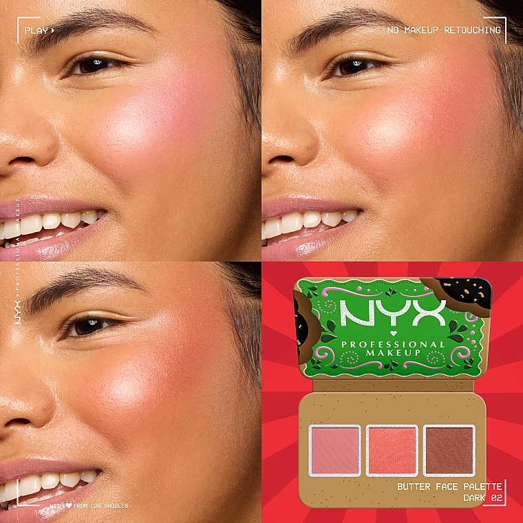 Paleta do makijażu twarzy - NYX Professional Makeup Buttermelt Face Palette — Zdjęcie N7