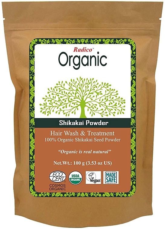 Organiczny puder do włosów - Radico Organic Shikakai Powder — Zdjęcie N1