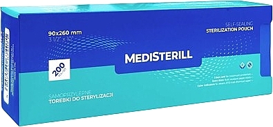 Torebki do sterylizacji narzędzi w autoklawie 9 x 26 cm, 200 szt. - MediSterill Self-Sealing Sterelization Pouch — Zdjęcie N1