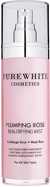 Nawilżająca różana mgiełka do twarzy - Pure White Cosmetics Plumping Rose Beautifying Mist — Zdjęcie N1
