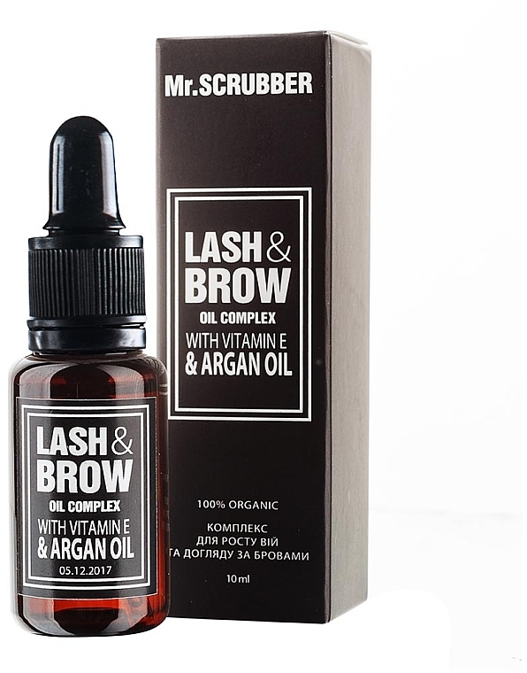 Kompleks stymulujący wzrost rzęs i pielęgnujący brwi - Mr.Scrubber Lash&Brow Oil Complex — Zdjęcie N1