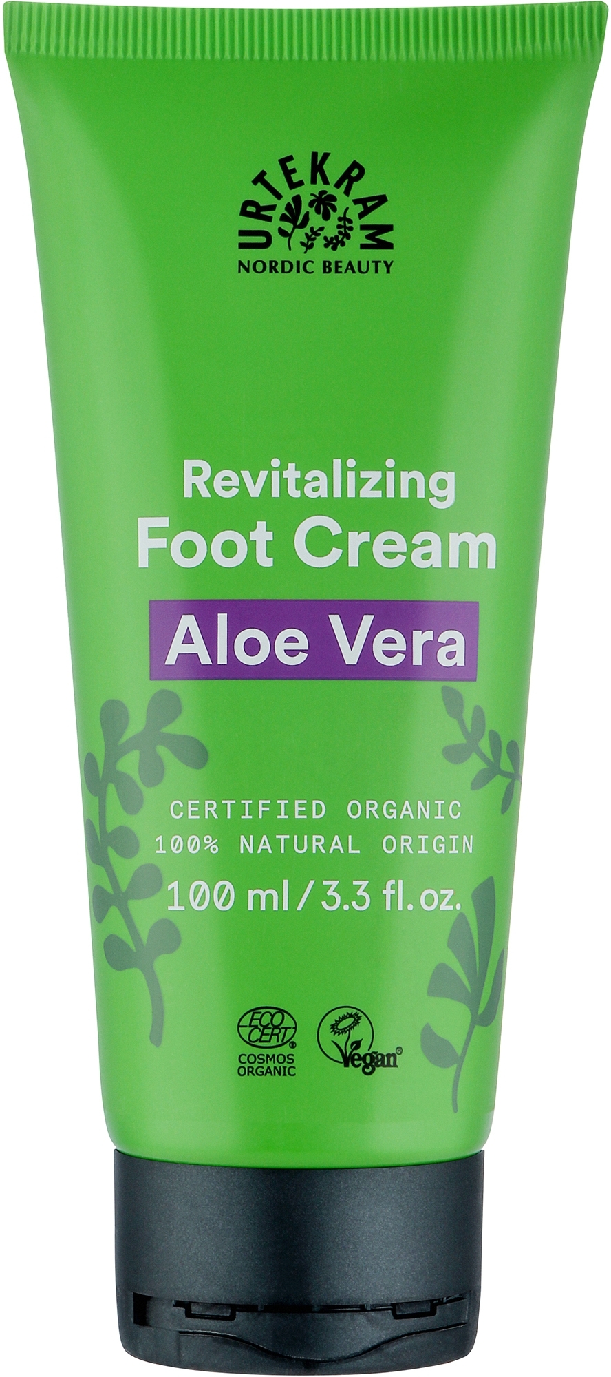 Organiczny krem regenerujący do stóp - Urtekram Aloe Vera Foot Cream Organic — Zdjęcie 100 ml