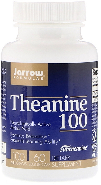 PRZECENA! Suplement diety, L-teanina, 100 mg - Jarrow Formulas Theanine, 100 mg * — Zdjęcie N1