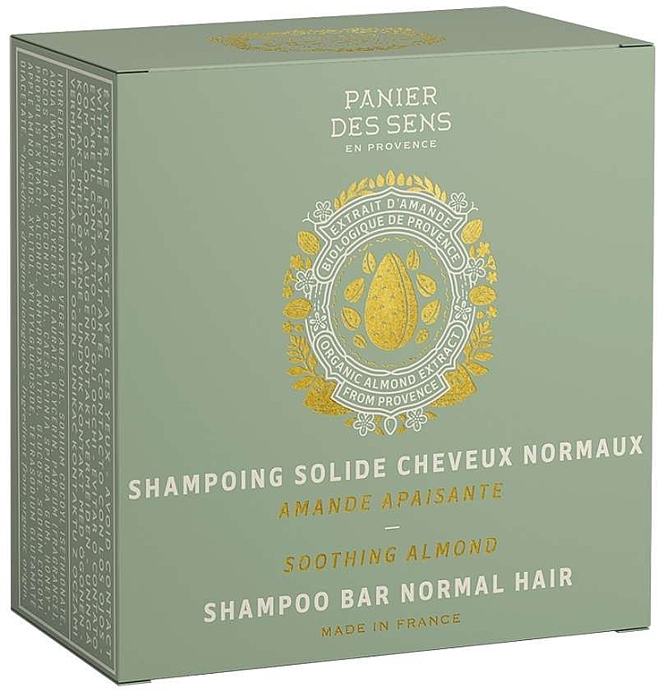 Szampon w kostce Migdał - Panier Des Sens Shampoo Bar Soothing Almond — Zdjęcie N2