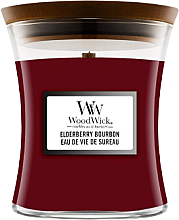 Świeca zapachowa o zapachu burbona, owoców i drewna - Woodwick Ellipse Elderberry Bourbon — Zdjęcie N4