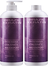 Zestaw - Brazil Keratin Intensive Coconut Shampoo Set (h/shampoo/550mlx2) — Zdjęcie N2