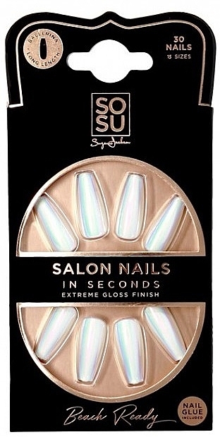 Zestaw sztucznych paznokci - Sosu by SJ Salon Nails In Seconds Beach Ready — Zdjęcie N1