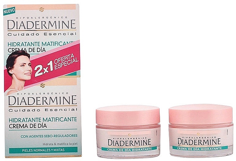 Nawilżająco-matujący krem na dzień - Diadermine Hydrating & Mattifying Day Cream — Zdjęcie N1