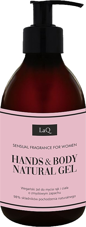 Wegański żel do mycia rąk i ciała o zmysłowym zapachu - LaQ Sensual Fragrance Hands & Body Natural Gel — Zdjęcie N1