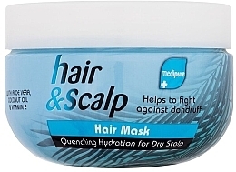 Maska do włosów suchych - Xpel Marketing Ltd Medipure Hair & Scalp Hair Mask — Zdjęcie N1