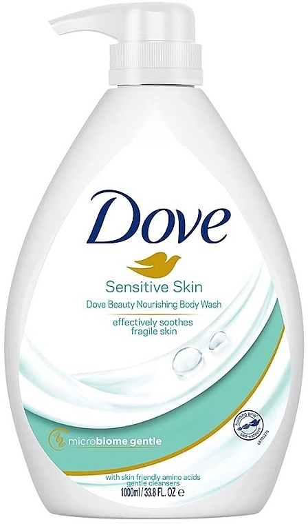 Żel pod prysznic dla skóry wrażliwej (pompka) - Dove Beauty Nourishing Sensitive Skin Body Wash — Zdjęcie N1