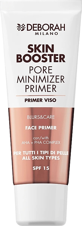 Matujący podkład do twarzy - Deborah Skin Booster Pore Minimizer Primer SPF15 — Zdjęcie N1