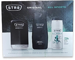 STR8 Original All Sports - Zestaw (ash/lot/50ml + deo/150ml + sh/gel/250ml) — Zdjęcie N1