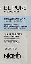 Szampon do włosów przetłuszczających się - Niamh Hairconcept Be Pure Detox Shampoo (próbka) — Zdjęcie N1