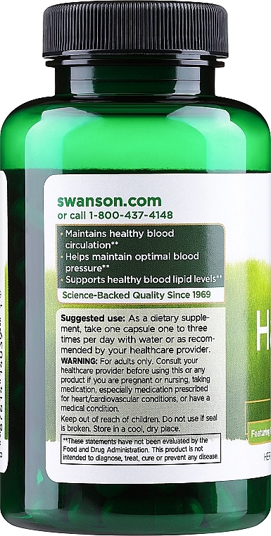 Ekstrakt z głogu, 250 mg - Swanson Hawthorn Extract — Zdjęcie N2