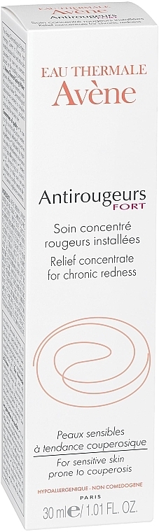 Kojący koncentrat na zaczerwienienia i rozszerzone naczynka - Avène Soins Anti-Rougeurs Relief Concentrate For Chronic Readness — Zdjęcie N3