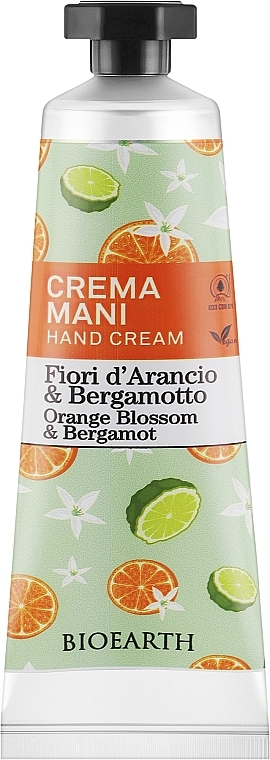 Krem do rąk z kwiatem pomarańczy i bergamotki - Bioearth Family Orange Blossom & Bergamot Hand Cream — Zdjęcie N1