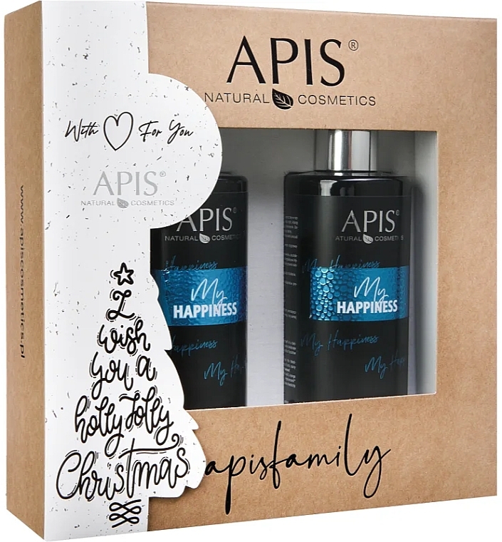 Zestaw - APIS Professional My Happiness Gift Set (b/balm/300ml + sh/gel/300ml) — Zdjęcie N1