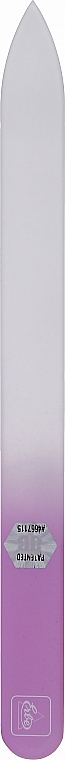 Szklany pilnik do paznokci w etui, 14 cm, różowy - Erbe Solingen — Zdjęcie N1