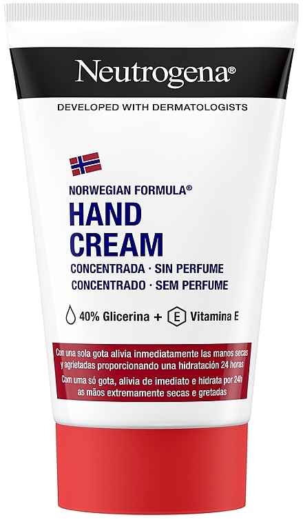 Skoncentrowany krem bezzapachowy do rąk - Neutrogena Norwegian Formula Concentrated Hand Cream Unscented — Zdjęcie N1