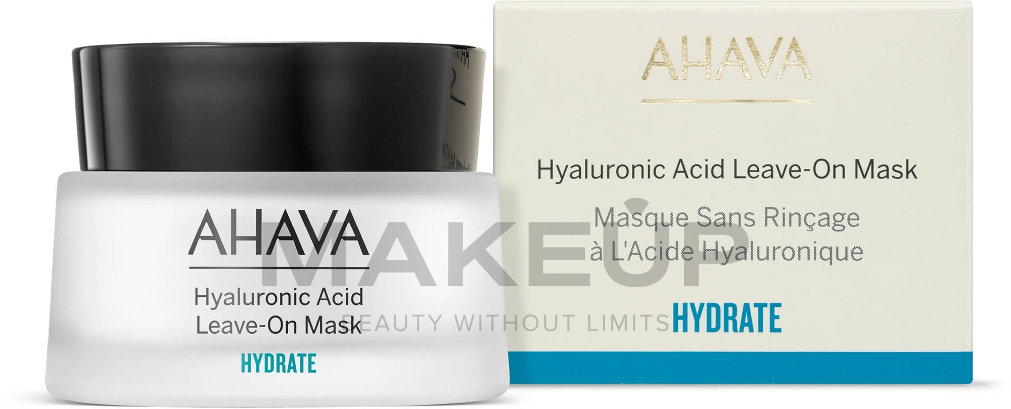 Maska ​​z kwasem hialuronowym bez spłukiwania - Ahava Hyaluronic Acid — Zdjęcie 50 ml