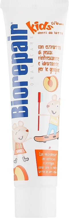 Pasta do zębów dla dzieci Brzoskwinia - Biorepair Kids Milk Teeth — Zdjęcie N4