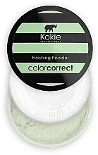 Puder utrwalający makijaż korygujący widoczność zaczerwienień - Kokie Professional Green Color Correct Finishing Powder — Zdjęcie N1